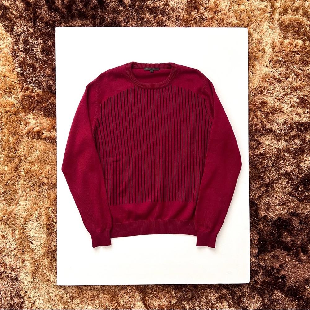 ChristopherKane maroon striped sweater
